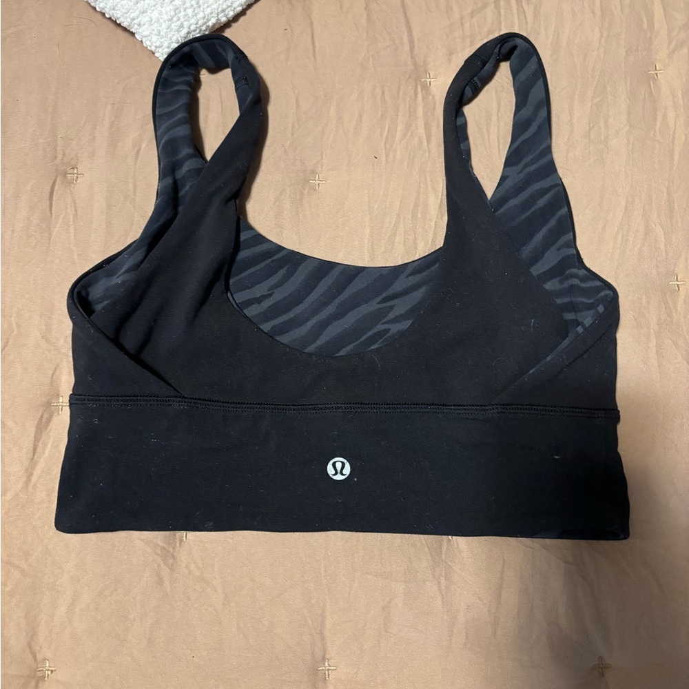 lululemon athletica Black Zebra Sports Bra